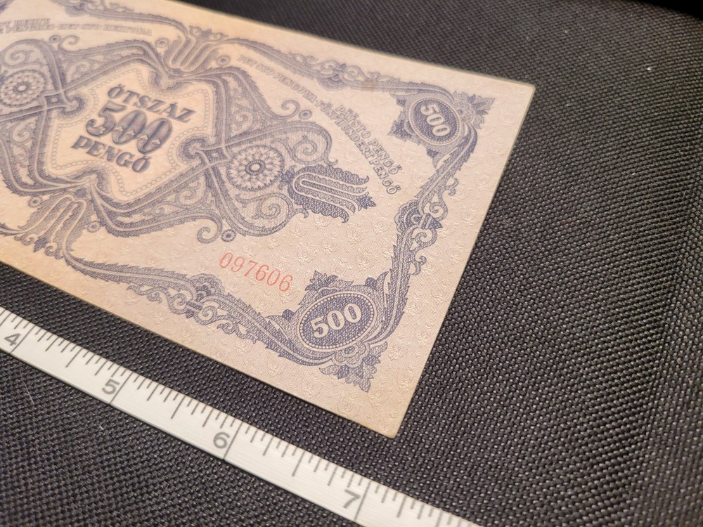 Hungary, 1945 500 Otszaz Pengo