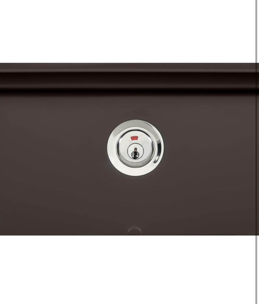 Architectural Mailboxes Bordeaux Rubbed Bronze Medium Steel Locking Wall Mount