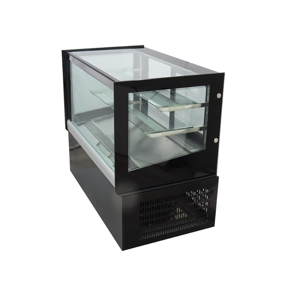220V Refrigerated Cake Display Cabinet Showcase LED Lighting Digital Display