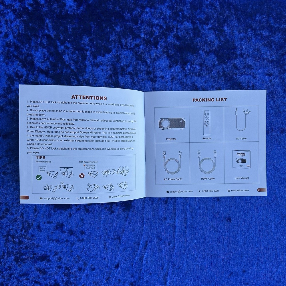 FUDONI LCD Projector GC355