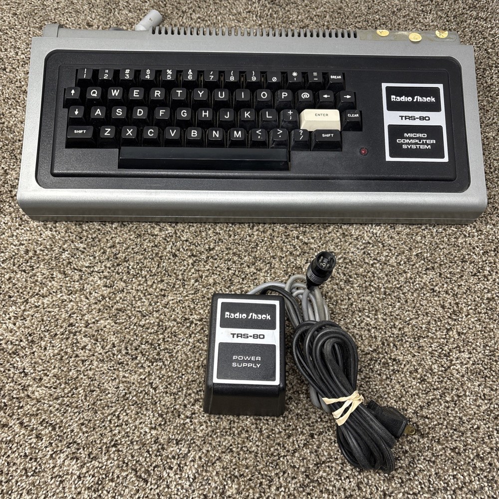 Radio Shack TRS-80 Micro Computer System Model I 26-1006-G Untested w/ PSU