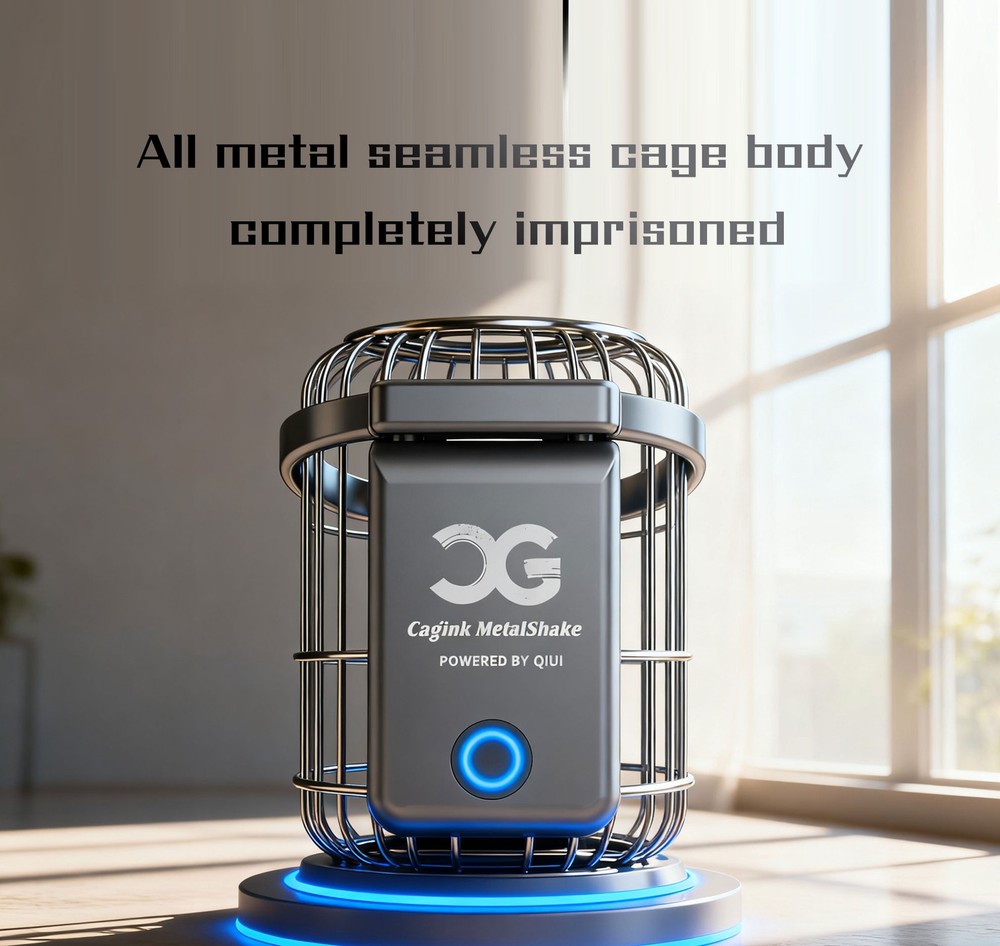 QIUI Added Vibration Extreme Chastity Cage AI APP Remote Control Bluetooth Lock