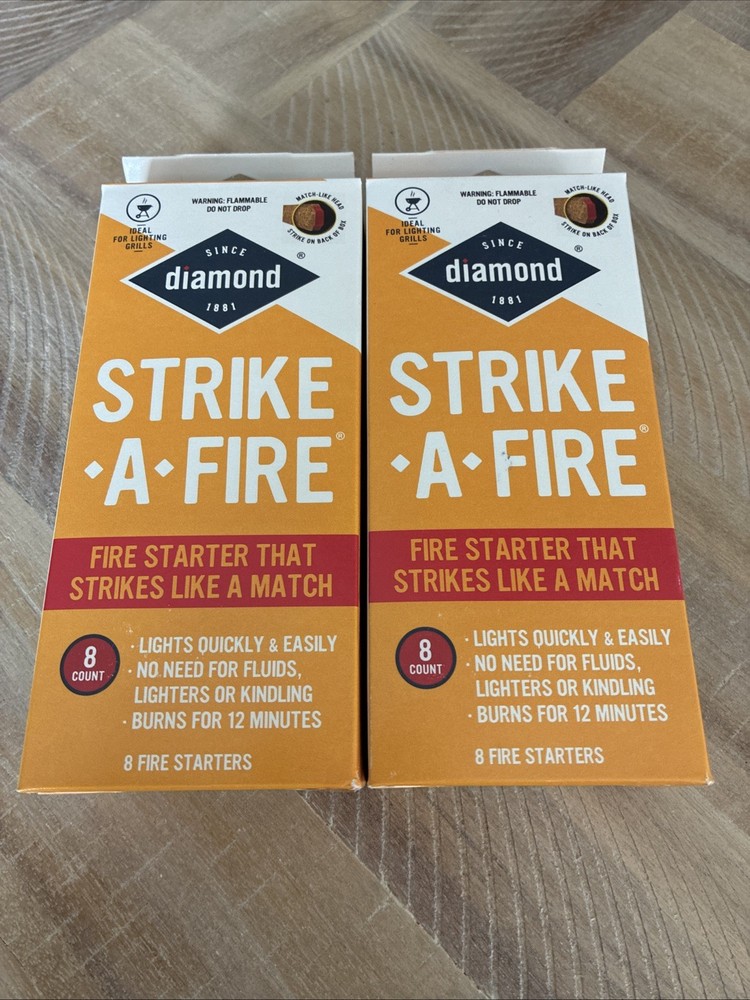 2-8 Pack Diamond Strike-A-Fire Starter Match Sticks Firestarter Logs