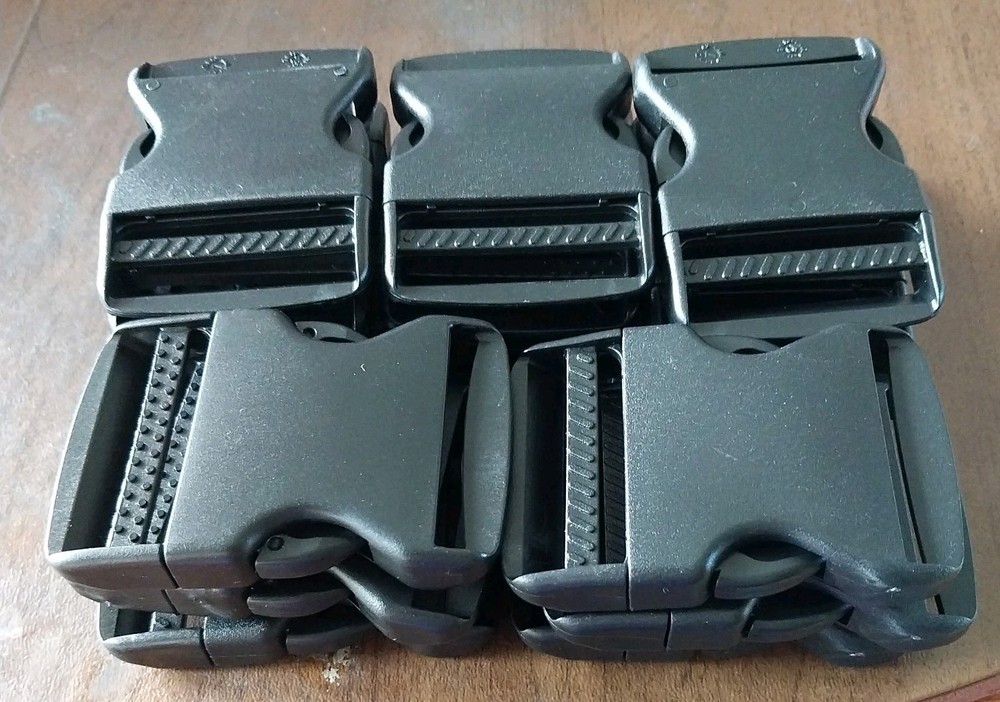 2" Black Plastic Side Release Buckle