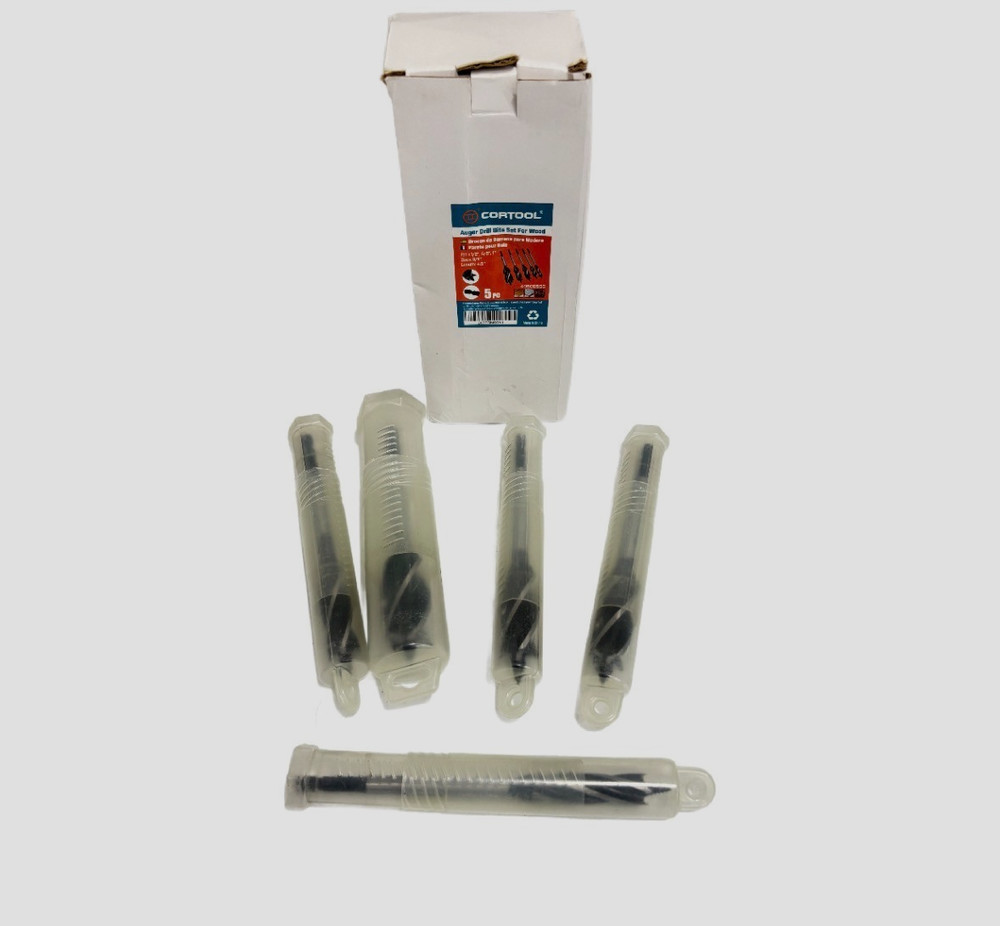 CORTOOL AUGER DRILL BITS SET FOR WOOD - 5 PCS