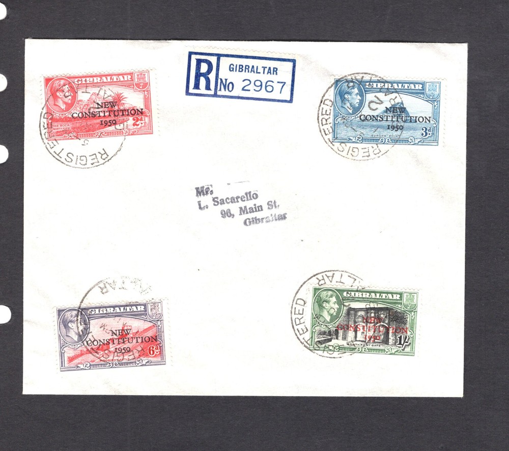 Gibraltar   large  cover   registered,  local  use
