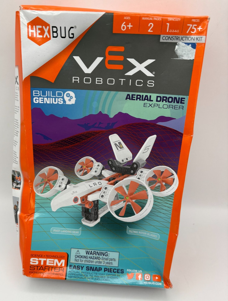 HEXBUG Vex Robotics Aerial Drone Explorer STEM Starter Construction Kit New