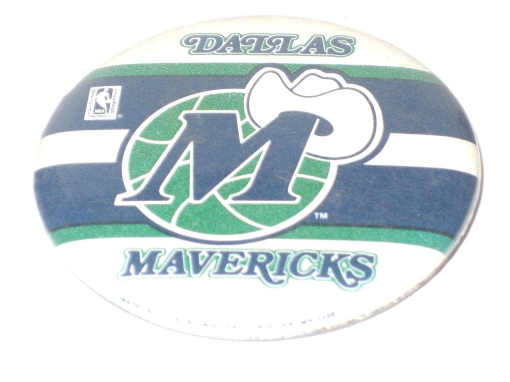 Dallas Mavericks NBA Team Logo Pinback Button 2 1/2"