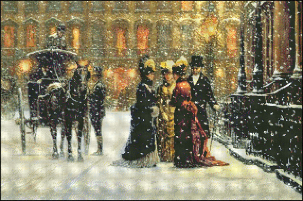 Between Friends - DIY DMC Chart Counted Cross Stitch Patterns Needlework 14 ct