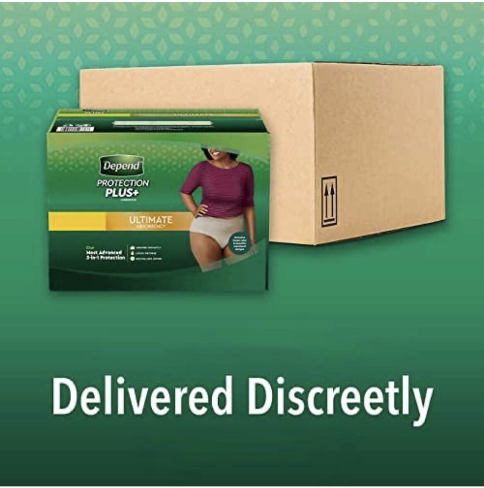 Depend Protection Plus for Women X-Large 80-Ct