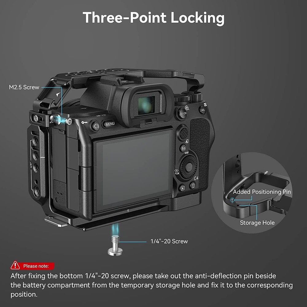 SmallRig a7iv Camera Cage + Screen Protector Gift for Sony Mirrorless Camera