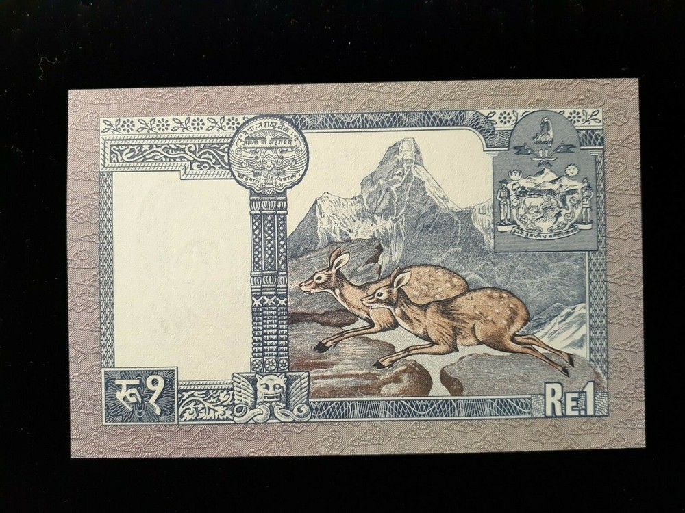 ND 1974  ONE RUPEE NEPAL  P 22