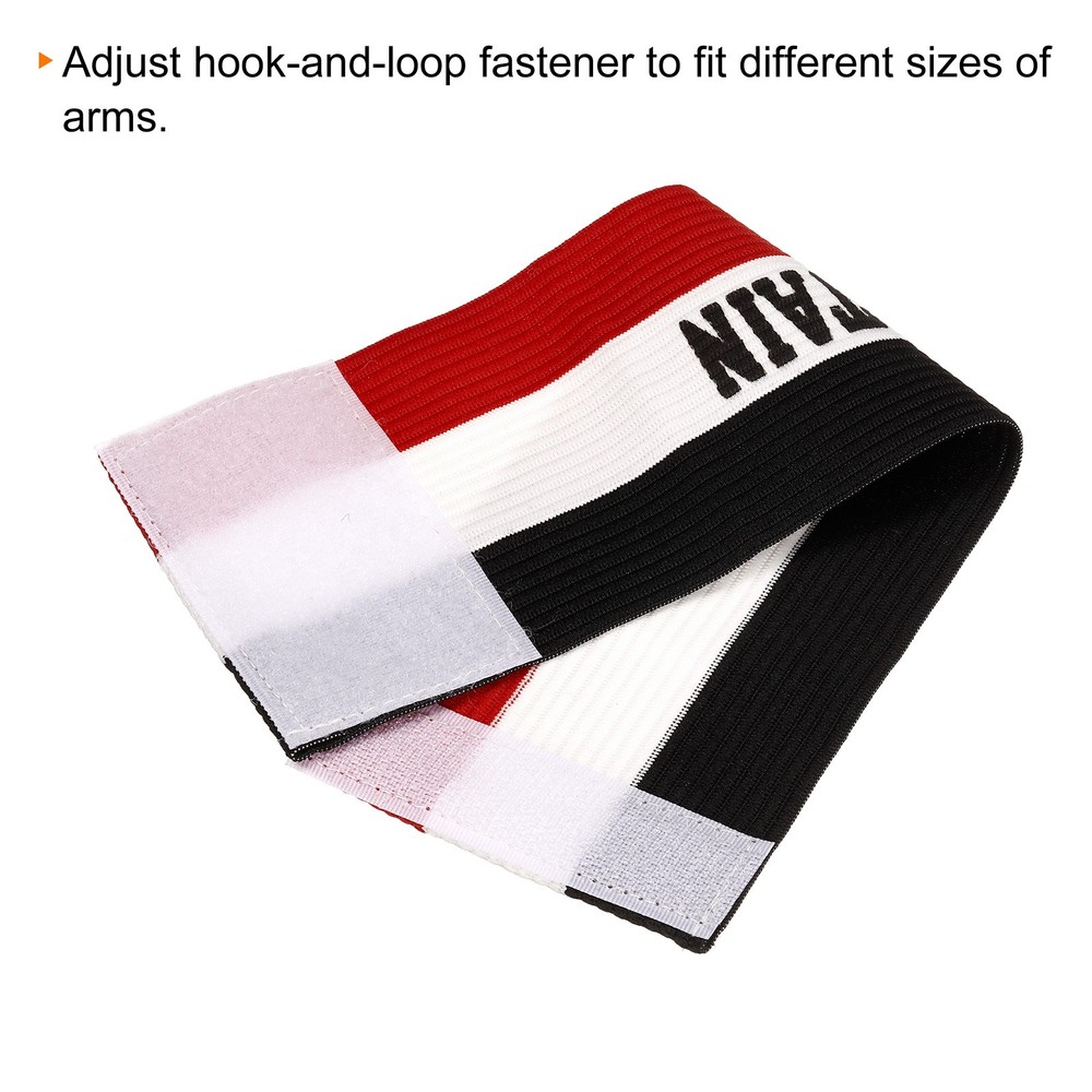 2Pcs Black Yellow Captain's Armband TRAINING Arm Band