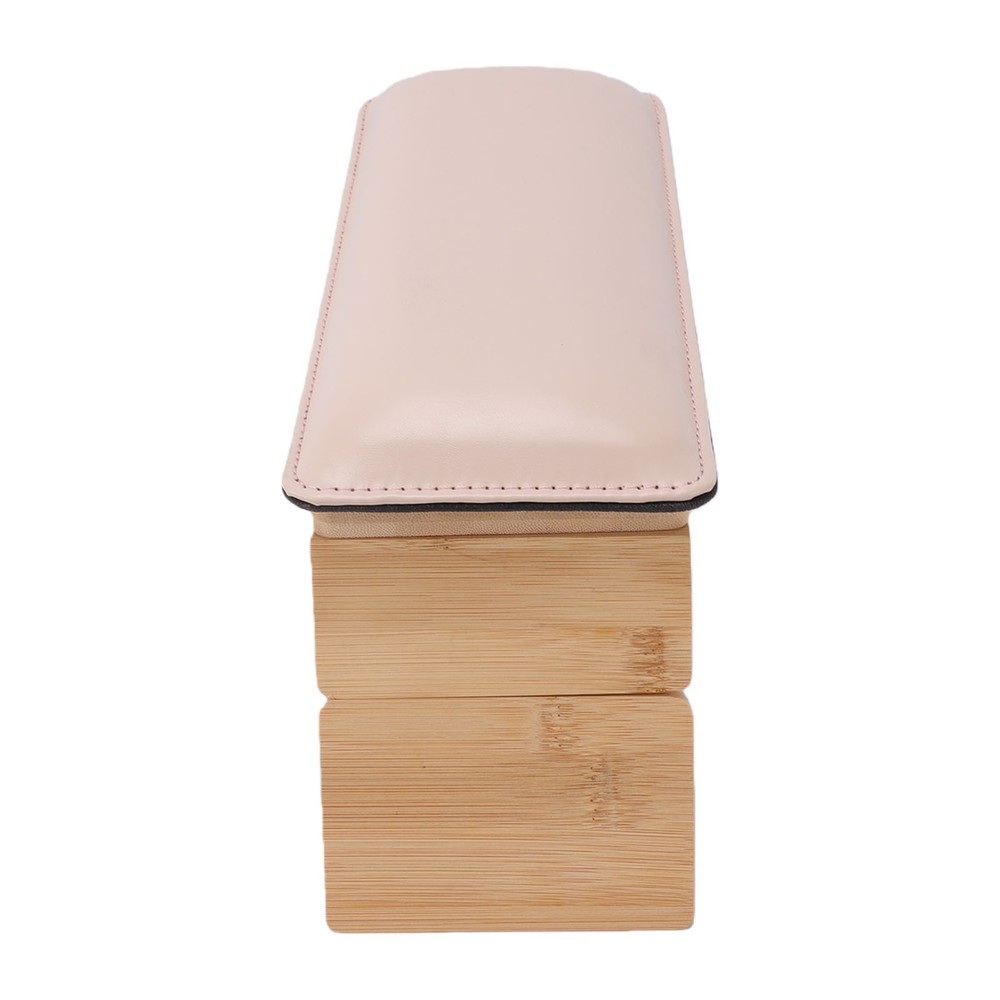 2-Foldable PU Leather Nail Hand Rest 3 Adjustable Heights For Nail Tech Salon