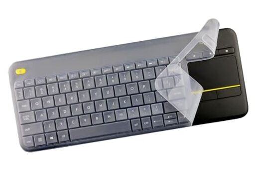 Silicone Keyboard Skin Cover Protector Compatible for Logitech k400 Plus Clear
