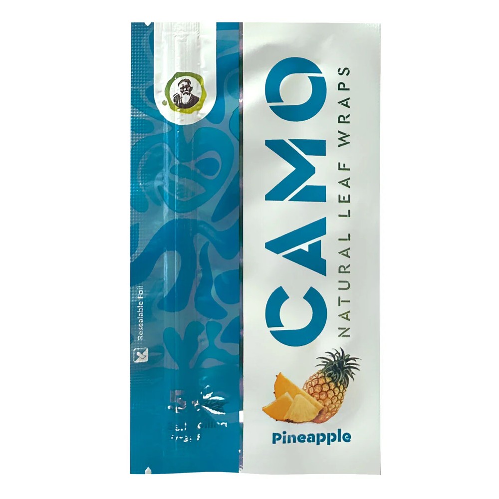 Camo Wraps Natural Leaf Pineapple Wraps (5 Sheets) - 1 Pouch