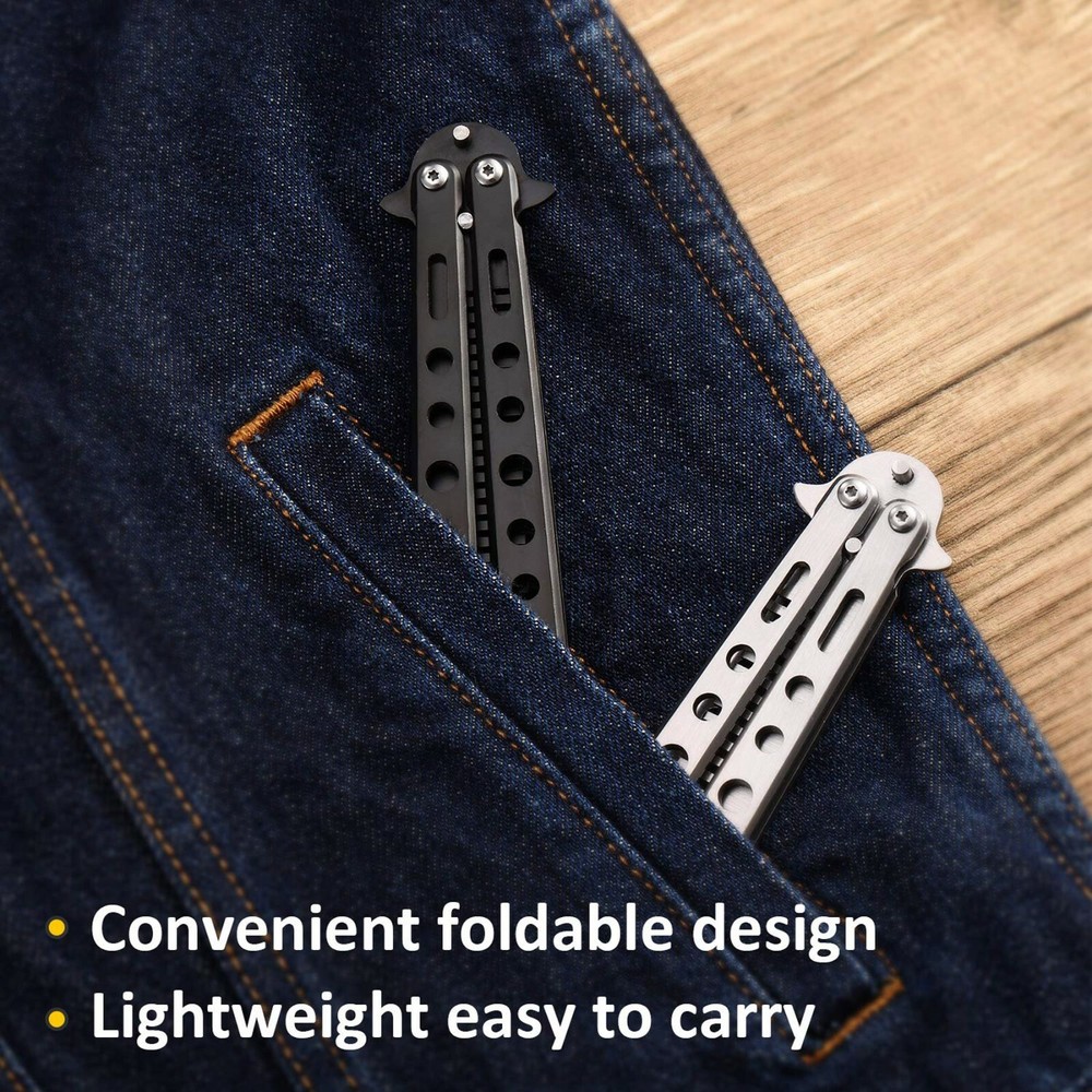 Butterfly Trainer Training Comb Dull Knife Tool Metal Practice tool