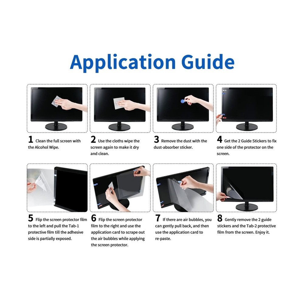 27 Inch Blue Light Blocking Computer Screen Protector, Eye Protection Screen ...