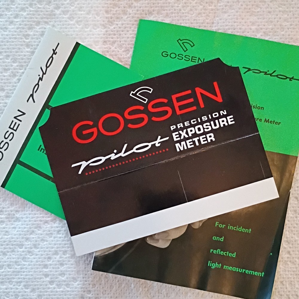 Gossen Pilot Analog Exposure Meter Incident & Reflected Light for Camera