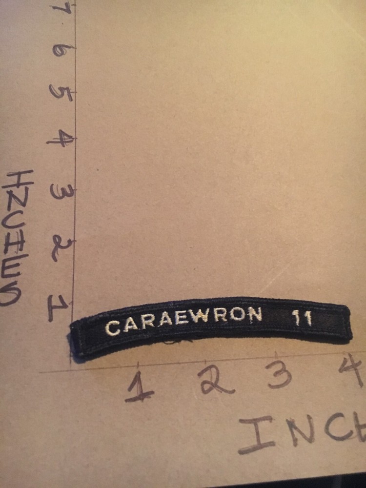 US NAVY SHOULDER STRIP TAB rocker Patch CARAEWRON 11