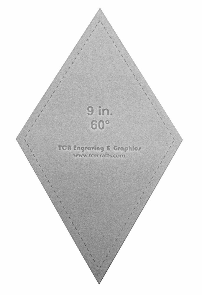 Diamond Template 9" - Clear 1/8" 60 Degree