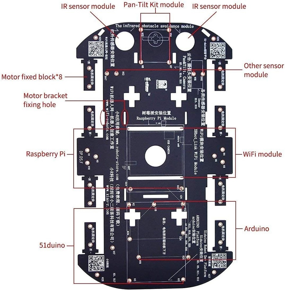 Smart 4WD Robotic Car Chassis Kit - Perfect for Arduino & Raspberry Pi Projects