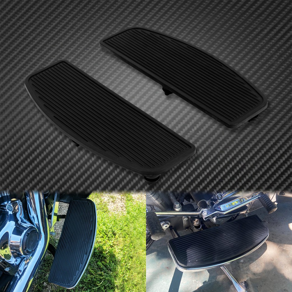 Front Floorboard Rubber Replacement Pad Insert Fit For Harley Touring Softail