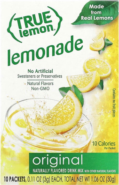 True Lemon Original Lemonade Flavor Packets - 10 Packets - Net Wt. 1.06 oz