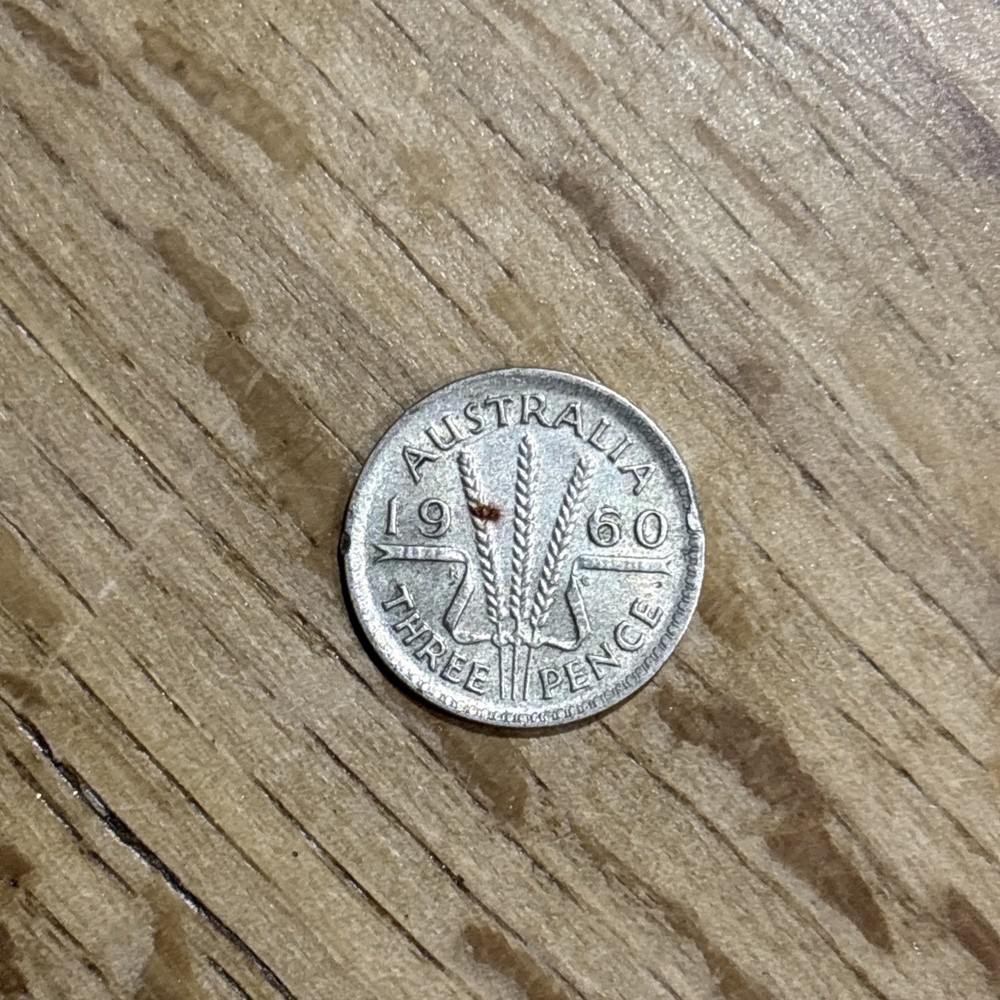 AUSTRALIA 3 PENCE 1963 & 1960 Silver threepence
