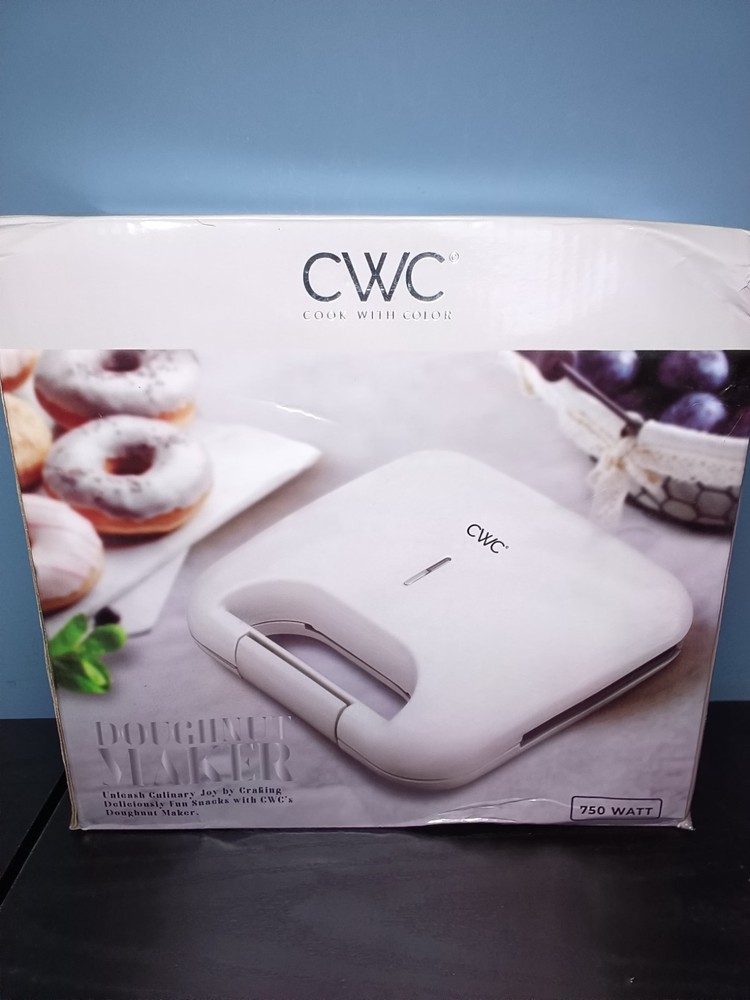 Cook With Color Donut Maker- White-New!