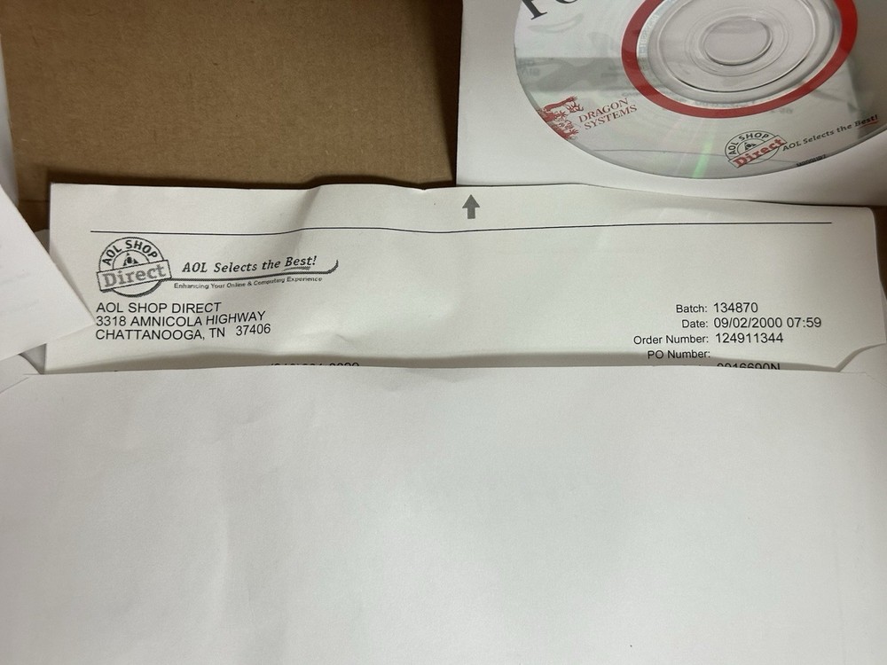 AOL's Point & Speak Speech Recognition |Dragon Systems headset software dummies