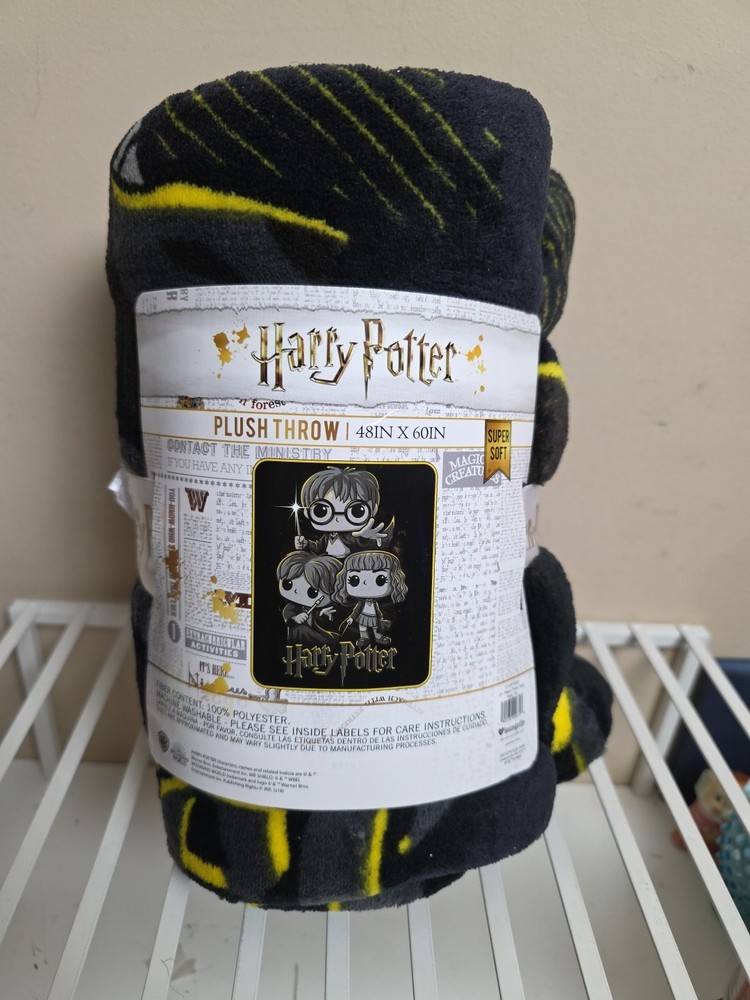 New Harry Potter Plush Throw Blanket 46x60