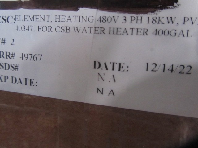 PVI 40357 Heating Element 18KW 480V 3 Phase