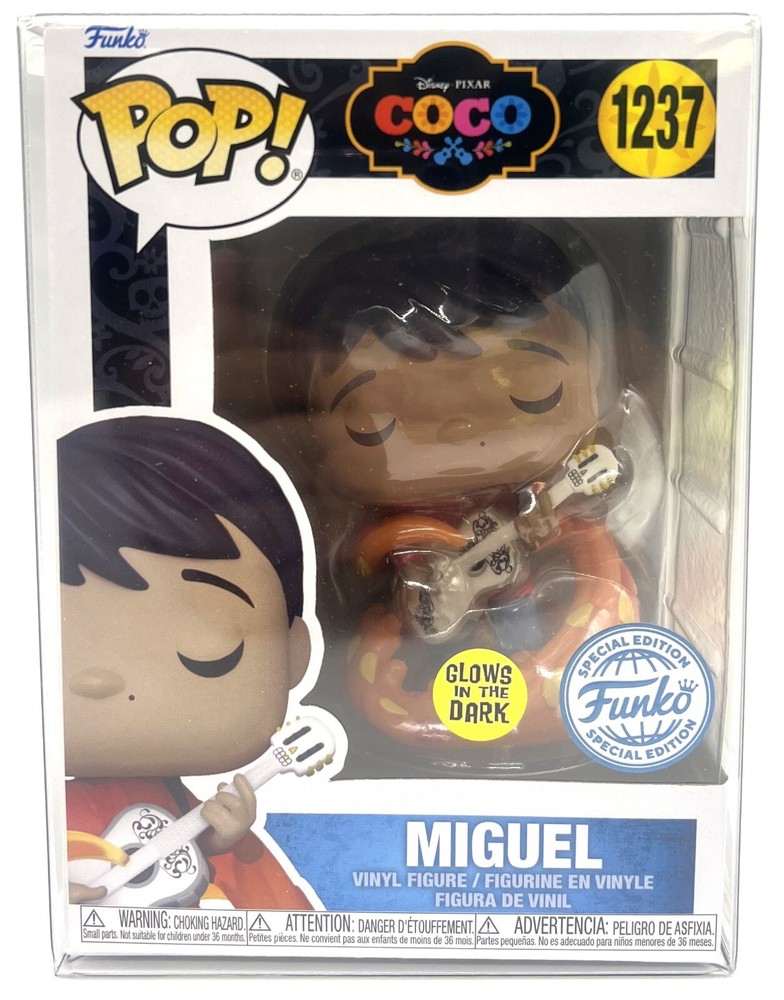 Funko Pop! Disney Pixar Coco Miguel GITD #1237 Special Edition with Protector