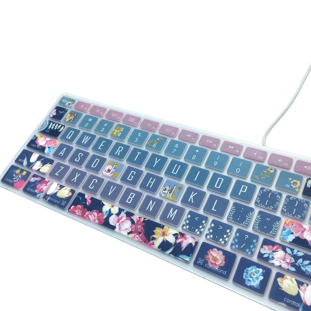 Silicone Keyboard Cover for iMac Keyboard with Numeric Keypad Wired USB