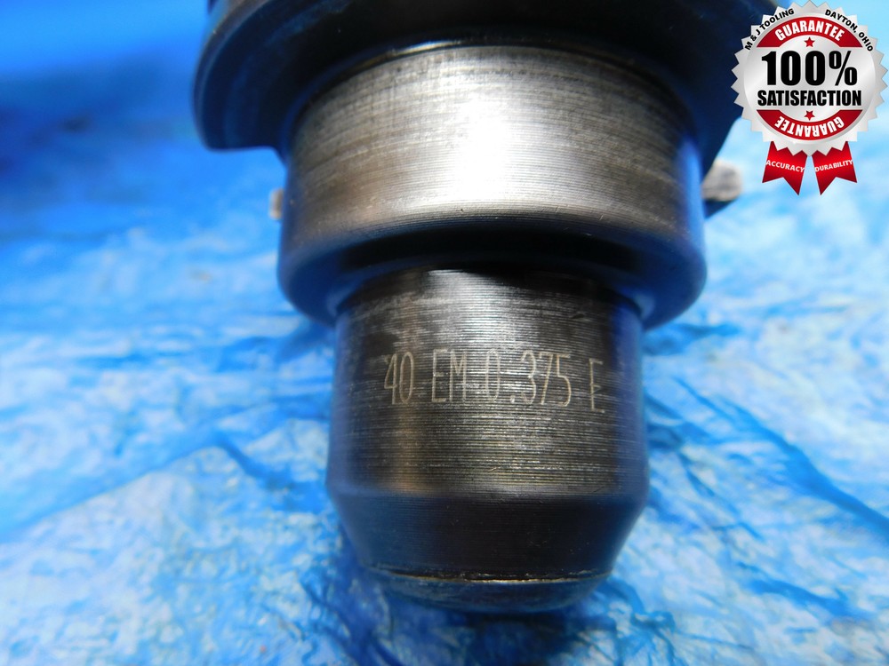 CAT40 3/8 I.D. SOLID END MILL TOOL HOLDER .375 2 1/2 PROJECTION 40 EM 0.375 E