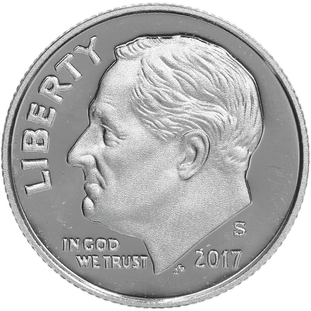 2017 S Roosevelt Dime Gem DCam Proof 90% Silver