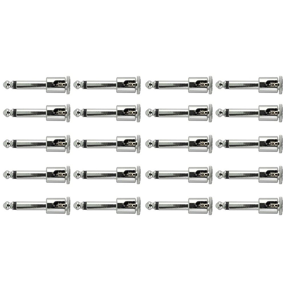 20 Pack | George L's .155 Right Angle Solderless Cable Plugs
