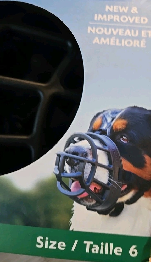 Baskerville Dog Ultra Muzzle Safe & Comfortable Soft Plastic Black Sizes 1 - 6