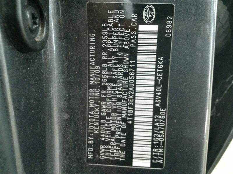 CAMRY 2010 High Mounted Stop Light 104667369