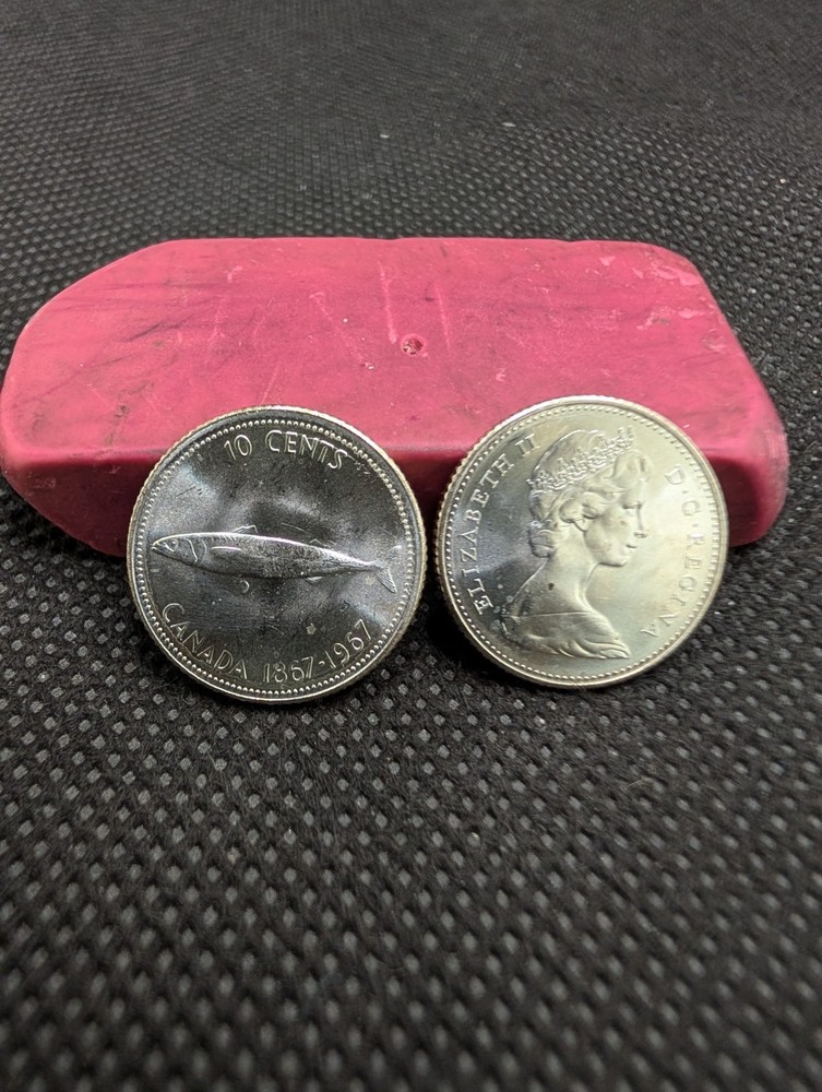 1967 Canada Silver 10 Cent, Uncirculated