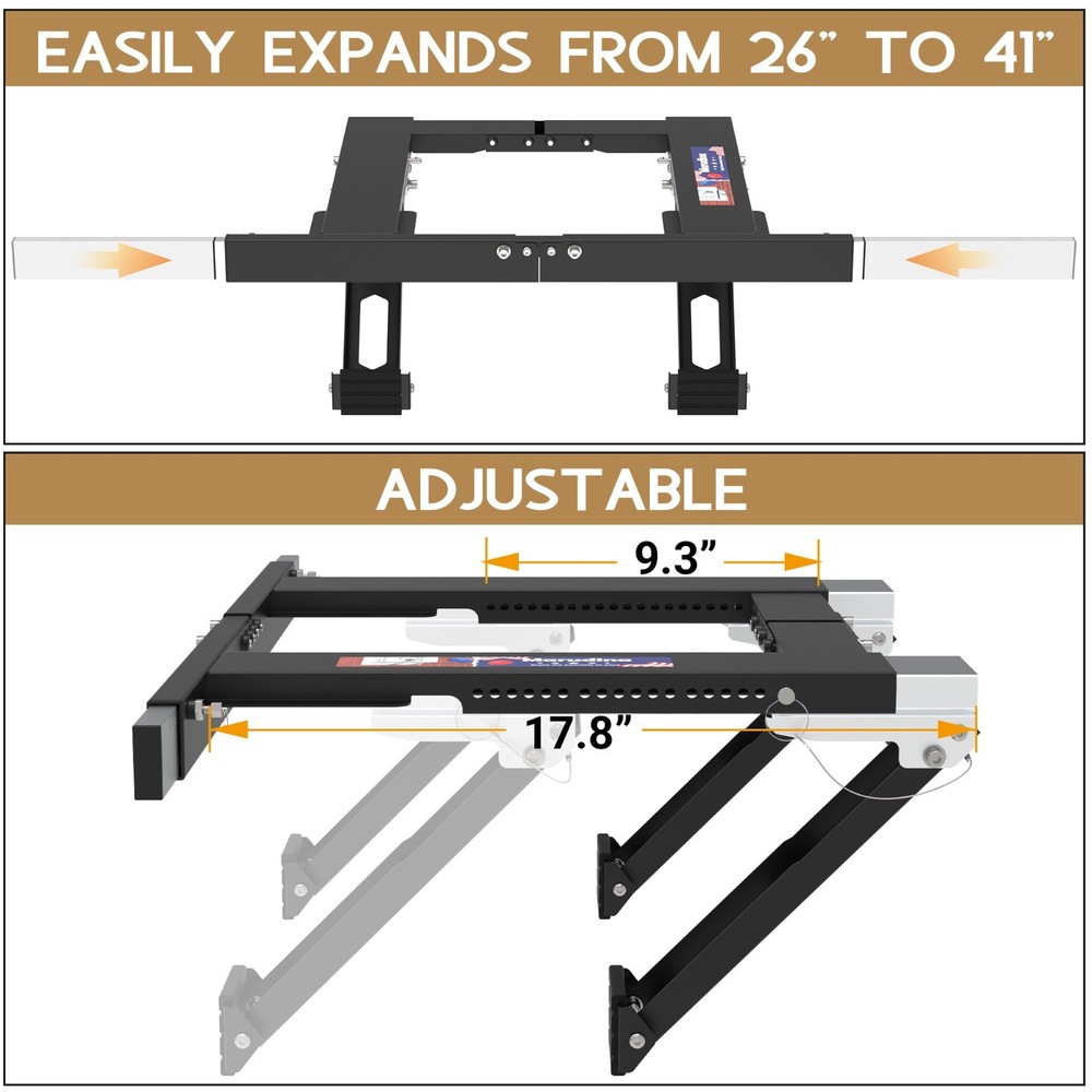 Adjustable Window AC Bracket,Upgraded Conditioner Support Bracket No Drill