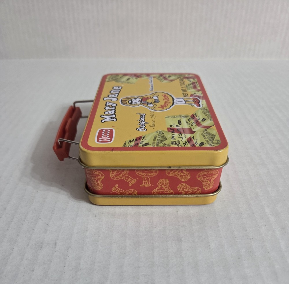 Necco Mary Jane Candy Tin Miniature Lunchbox Empty 2007