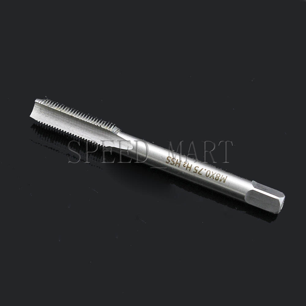 5pcs M8 x 0.75 Left Machine Hand Screw Thread Metric Plug Tap Drill HSS