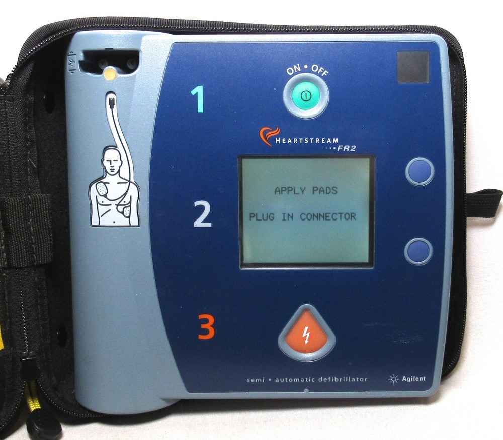 AGILENT FR2 Heartstream Semi Automatic With Red Case