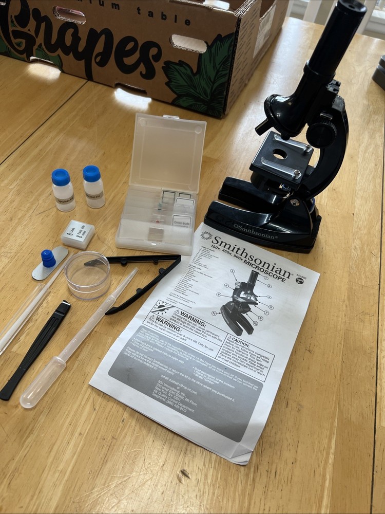 Microscope Kit Kids Ages 8+ STEM by Smithsonian