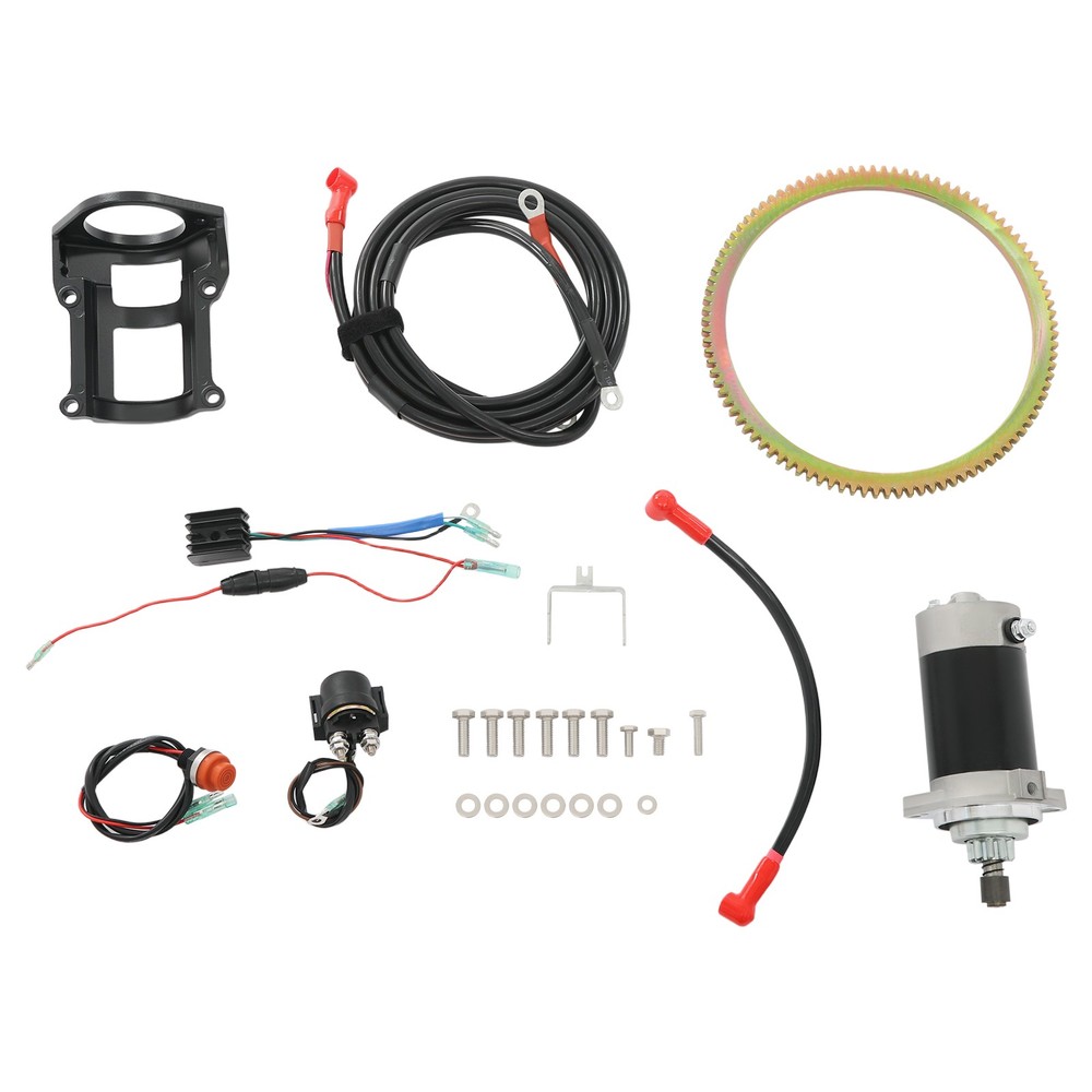 Electric Starter Conversion Kit for Suzuki 2-Stroke 40HP Outboard Engine