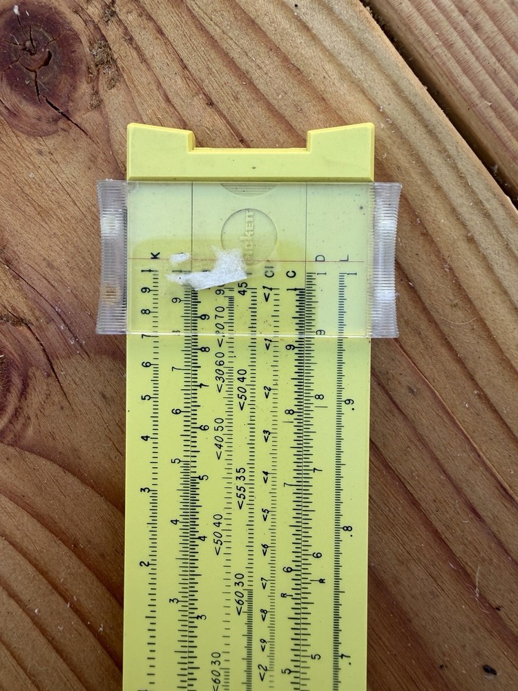 Vintage Picket Slide Rule Microline 120 w/ Original Case
