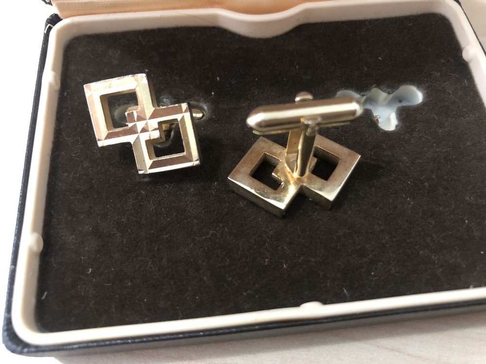 Gold Coloured Cuff links In original Case