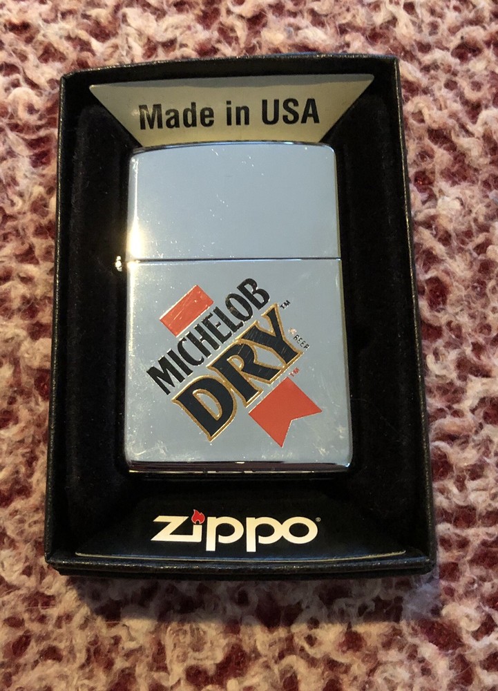 Zippo Lighter Michelob Dry Logo High Polished Design